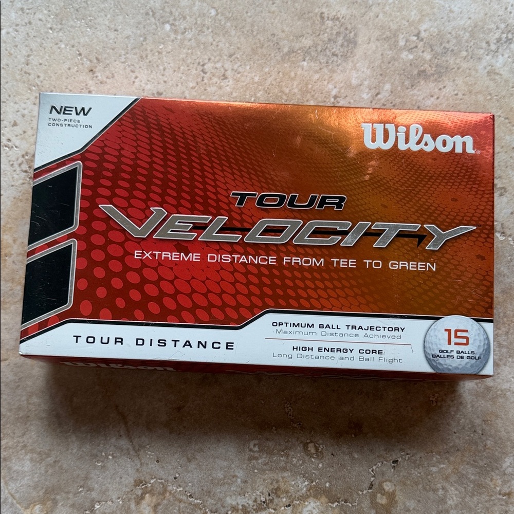 Wilson Tour Velocity Golf Balls - Red and White Packaging
